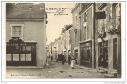 44 - St-ÉTIENNE-de-MONT-LUC (Loire-Inf.) - Place De L'Eglise Et Grande Rue - Coll. F. Chapeau N° 9 - Saint Etienne De Montluc