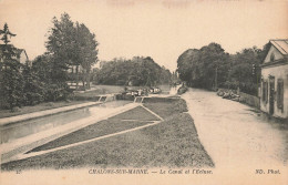 Chalons Sur Marne * Vue Sur Le Canal Et L'écluse * Péniche - Châlons-sur-Marne