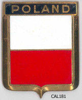 CAL181 - PLAQUE CALANDRE AUTO - POLAND - Sonstige & Ohne Zuordnung