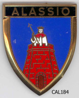 CAL184 - PLAQUE CALANDRE SCOOTER- ALASSIO - Sonstige & Ohne Zuordnung