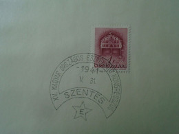 ZA451.80  Hungary - XV Hungarian National  Esperanto Congress  SZENTES  1941 - Postmark Collection