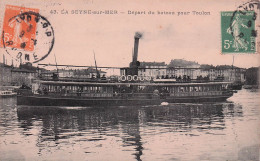 La Seyne Sur Mer -  Depart  Du Bateau Pour Toulon   -  CPA °J - La Seyne-sur-Mer