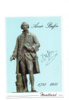 Cpm - 21 - MONTBARD - Georges Louis Leclerc De BUFFON - (1707-1788) - Année 1988 - Statue Livre Plume épée - Montbard