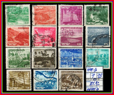 ASIA# ISRAEL# REPUBLIC#DEFINITVES#PARTIAL SET# USED# (ISR-280M-1) (06) - Oblitérés (sans Tabs)