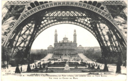 CPA Carte Postale France Paris Trocadero,Pont Iéna Les Jardins Sous La Tour Eiffel VM67902 - Tour Eiffel