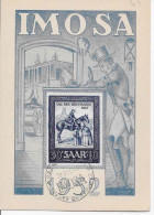 SAAR  CARTE MAXIMUM TAG DER BRIEFMARKE 1952 - Cartoline Maximum