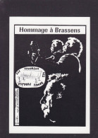 CPM Brassens Georges Format Environ 10 X 15 Chanteur Tirage Limité Lardie Jihel - Sänger Und Musikanten