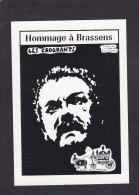 CPM Brassens Georges Format Environ 10 X 15 Chanteur Tirage Limité Lardie Jihel - Singers & Musicians