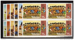 Tokelau Islands N° 97 / 102 ** Blocs De 4 - Tokelau