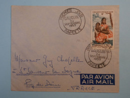 C ETAB. OCEANIE  BELLE LETTRE  FDC RARE 1953   PAPEETE  A ST LAURENT  FRANCE + GAUGUIN PA30 +AFFR. PLAISANT ++ - Brieven En Documenten