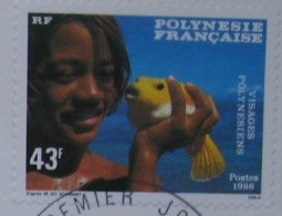 POLYNESIE -  Visages Polynésiens - Used Stamps