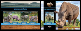 Djibouti  2022 Rhinos. (619) OFFICIAL ISSUE - Rhinoceros
