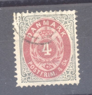 0028  -  Danemark  :  Mi  18 IIA  (o)  Type II Dentelé 14 - Gebraucht