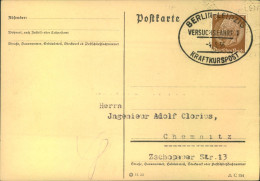 1935, "BERLIN - LEIPZIG KRAFTKURSPOST VERSUCHSFAHRT§ Auf Blanko Druchsachenkarte - Maschinenstempel (EMA)