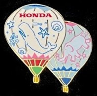 BALLON A AIR CHAUD  - MONTGOLFIERE - VOITURE HONDA - ELEPHANT - CAR - BALEINE- AUTOMOBILE - BALLOON - MONGOLFIERA - (32) - Luchtballons