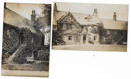 2 Real Photo Postcards, Guernsey, Large House, Stately Home, Manor House. 1906. - Guernsey