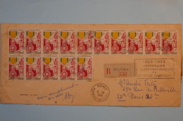 BT16  NOUVELLE CALEDONIE   BELLE LETTRE RARE  1953 NOUMEA  A  PARIS FRANCE  ++AFF.  RARISSIME +  + - Brieven En Documenten