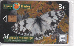 P-583 TARJETA DE LA MARIPOSA MELANARGIA  DE FAUNA IBERICA (BUTTERFLY) NUEVA-MINT - Emissions Privées