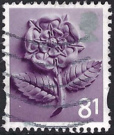 GREAT BRITAIN 2008 QEII 81p Deep Reddish Lilac & Silver SGEN19 FU - Engeland