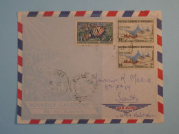 BT16  NOUVELLE CALEDONIE  BELLE LETTRE  RR 1962 NOUMEA  A SANTO NVELLES HEBRIDES   +PAIRE DE TP++ PAS  COURANT+ + - Cartas & Documentos