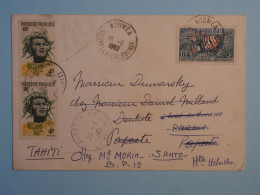 BT16  NOUVELLE CALEDONIE  BELLE LETTRE  RR 1962 NOUMEA  A RARIA  RED. SANTO NVELLES HEBRIDES   +PAIRE DE TP+ + - Lettres & Documents