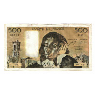 France, 500 Francs, Pascal, 1973, U.30, TB, Fayette:71.9, KM:156b - 500 F 1968-1993 ''Pascal''