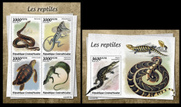 Central Africa  2022 Reptiles. (819) OFFICIAL ISSUE - Serpents