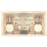 France, 1000 Francs, Cérès Et Mercure, 1938, O.3615, TB+, Fayette:38.24 - 1 000 F 1927-1940 ''Cérès E Mercure''