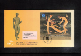 Greece 2001 Olympic Games Athens  Michel Block 19  FDC - Summer 2004: Athens