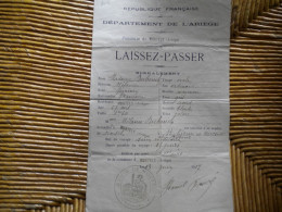 09 - MONTELS - LAISSEZ - PASSER - 14 - 18 - Documenten