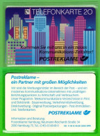 X05 G 06.90 Telefonkarte 20 Postreklame Skyline Hamburg Ungebraucht Auflage 2000 - X-Series: Werbeserie Mit Eigenwerbung Der Dt. Postreklame GmbH