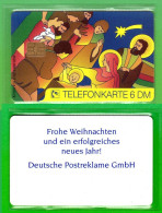 X11 11.92 Telefonkarte 6 DM Frohe Weihnachten Ungebraucht Auflage 2000 - X-Series: Werbeserie Mit Eigenwerbung Der Dt. Postreklame GmbH