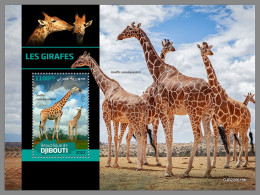 DJIBOUTI 2022 MNH Giraffes Giraffen Girafes S/S - OFFICIAL ISSUE - DHQ2323 - Giraffes