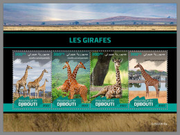 DJIBOUTI 2022 MNH Giraffes Giraffen Girafes M/S - IMPERFORATED - DHQ2323 - Giraffen