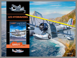DJIBOUTI 2022 MNH Seaplanes Wasserflugzeuge Hydravions S/S - IMPERFORATED - DHQ2323 - Flugzeuge