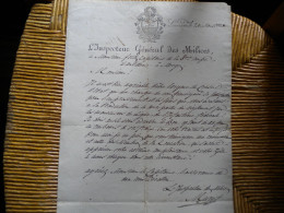 SUISSE - LAUSANNE - L INSPECTEUR GENERAL Des MILICES  1826 - Documenten