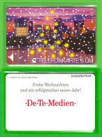 X16 10.94 Telefonkarte 6 DM Frohe Weihnachten Ungebraucht Auflage 3000 - X-Series: Werbeserie Mit Eigenwerbung Der Dt. Postreklame GmbH