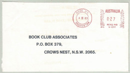 Australien / Australia 1983, Brief Freistempel / EMA / Meterstamp Melbourne - Crows Nest, Krone Kopfstehend! - Varietà & Curiosità