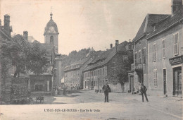 L'ISLE-sur-le-DOUBS (Doubs) - Rue De La Velle - Pharmacie - Voyagé 1907 (2 Scans) Germaine Chaméroz à Monéteau Yonne 89 - Isle Sur Le Doubs