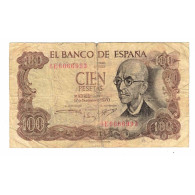 Billet, Espagne, 100 Pesetas, 1970, 1970-11-17, KM:152a, B+ - [ 4] 1975-… : Juan Carlos I