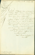 LAS Lettre Signature Autographe Henri Jacques Guillaume Clarke Général Révolution Empire Ministre Guerre Napoléon 1er - Autres & Non Classés