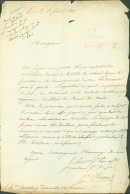 LAS Lettre Signature Autographe Etienne Pierre Sylvestre Ricard Général Français Révolution & Empire Paris 1817 - Sonstige & Ohne Zuordnung