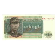 Billet, Birmanie, 1 Kyat, Undated (1972), KM:56, NEUF - Sri Lanka