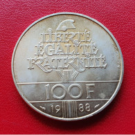 France 100 Francs Fraternité Tête De La République En Argent 1988 - Gad 903 - 100 Francs