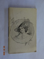 CALENDRIER ANNEE 1927 PORTRAIT FEMININ CHAPEAU  PUBLICITE PARFUMERIE DU CENTRE PARIS - Petit Format : 1921-40