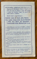 STORIA DELLA MUSICA - MUSICISTI E LORO OPERE - CORSO LEZIONI SIG.A RUTH HALL - PIAZZA S.SPIRITO FIRENZE - 1916 - - Historical Documents