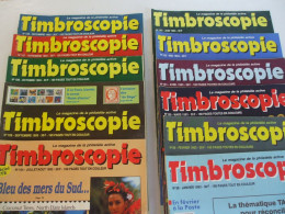 Timbroscopie Année 1993 Complète (11 N°) Du 98 Au 108 - Otros & Sin Clasificación