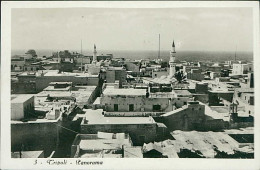 Delcampe - AFRICA - LIBIA / LIBYA - TRIPOLI - PANORAMA - EDIT AULA - MAILED 1933 (11952) - Libyen