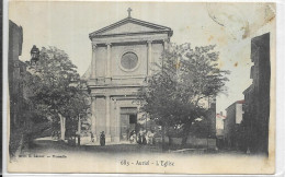 D 13  AURIOL.  L EGLISE. CARTE ECRITE - Auriol