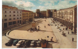 ESPAGNE - ESPANA - GRANADA - AVILA - CACHET POSTAL BRUGOS -  AUTO AUTOMOBILE  PLAZA DE STE. TERESA - Ávila